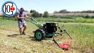 I am learning to mow on a DIESEL MOTOR-BLOCK !!!