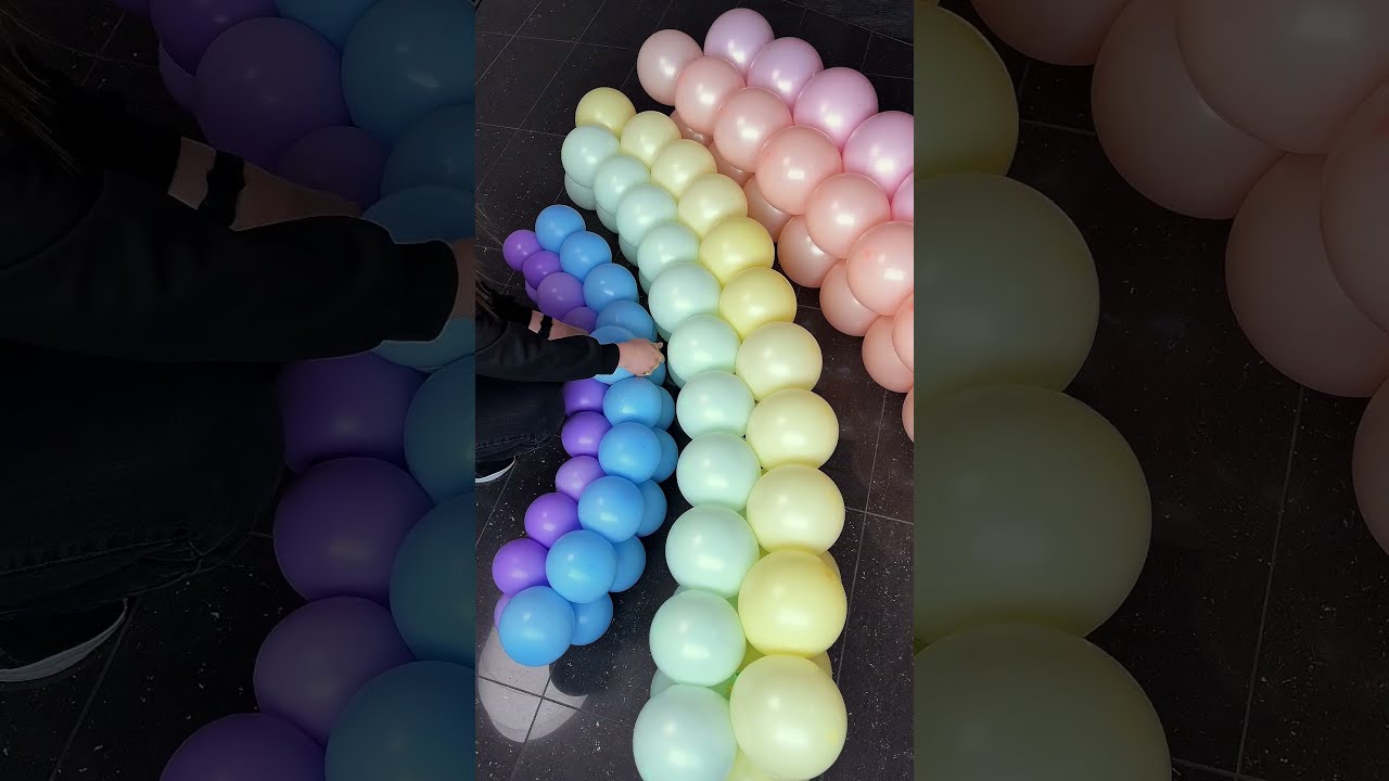  DIY Rainbow Balloon Arch Tutorial Perfect Party Decor