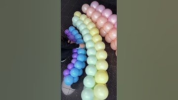 🌈✨ DIY Rainbow Balloon Arch Tutorial! 🎈 Perfect Party Decor!
