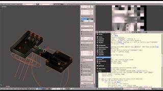 First test of an automated light map maker for blender
