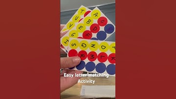 Letter matching activity DIY #kidactivity #learning