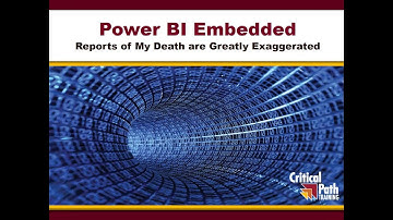 Power BI Embedded - The reports of my death are greatly exaggerated