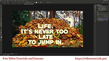 Advance Video 08 PS Photoshop Project 5 Creating Typography Quotes Images