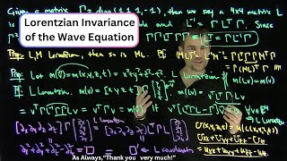 Lorentzian Invariance of the Wave Equation