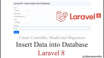 Laravel 8 CRUD 1: Insert data into database in laravel 8 | Create Model and migration |