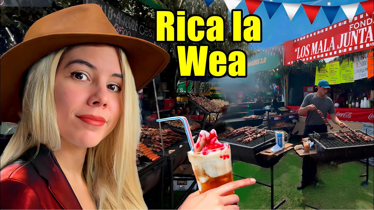 ¡QUEDÉ IMPACTADA! 🇨🇱 Mi Primera vez en una fonda chilena.