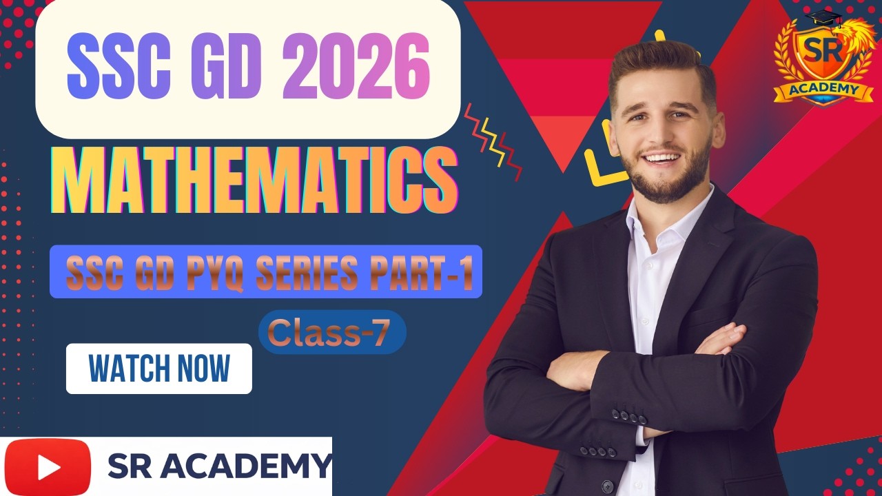 SSC GD 2026 Maths PYQ Class -7  | SSC GD Maths pyq series part 1 | SSC GD Maths 2026 |