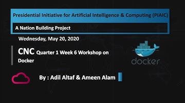 CNC Q1 Weekly Workshop : Docker By Adil Altaf & Ameen Alam  on Wednesday at 04:00 PM