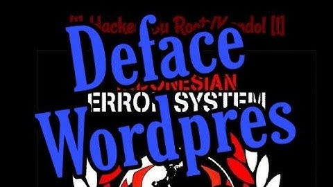 Cara Deface Wordpres