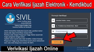 Cara Verifikasi Ijazah Elektronik atau Online di Situs Kemdikbud