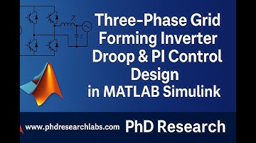 Three-Phase Grid Forming Inverter | Droop & PI Control Design in MATLAB Simulink | PhD Research