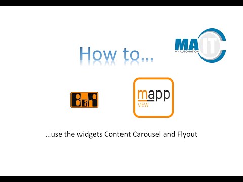 How to.... B&R mapp View Content carousel and Flyout widgets
