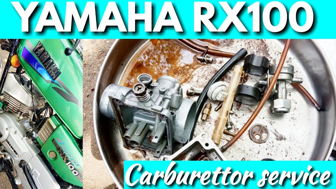 How Work Rx100 Engine Yamaha RX100 carburettor service / Rockfort Motor Works - YouTube