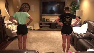 Clearview Cheerleading Tryout Dance with Counts Back View 2018