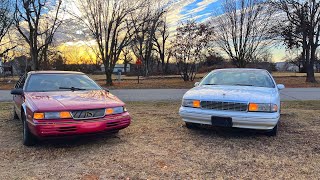 94 Caprice + 1991 Mercury Cougar 70 Mile Drive - Bad Tires + Blown Head Gasket!