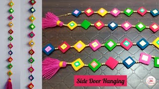 Easy Side Door Hanging|Woolen Craft Idea|Side Door Long Toran|Wall Hanging Toran|DIY|Home Decor Idea