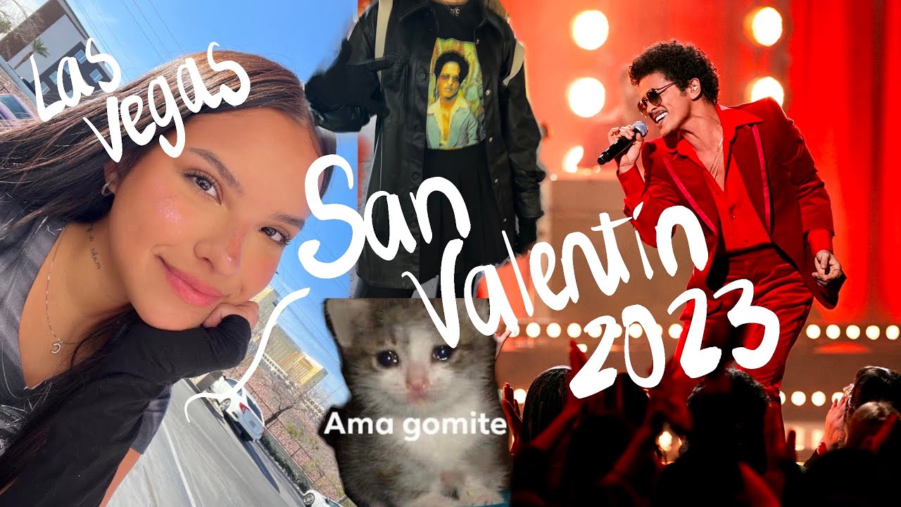 me gomité llegando al concierto de BRUNO MARS en Las Vegas... en San Valentín