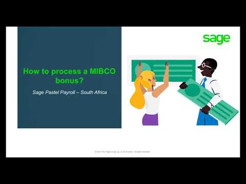 Sage Pastel Payroll: How to process the MIBCO Bonus