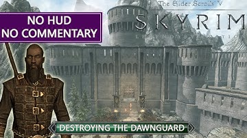 Skyrim: Dawnguard - "DESTROYING THE DAWNGUARD"  | No HUD, No Commentary, Vampire Side