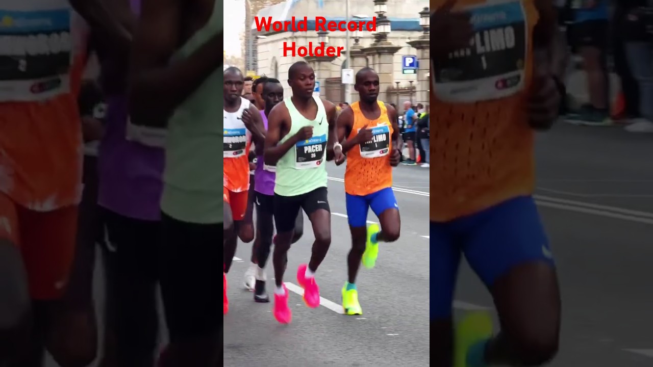 Leader group 2025 World Record Half Marathon Pace 2’40” km 