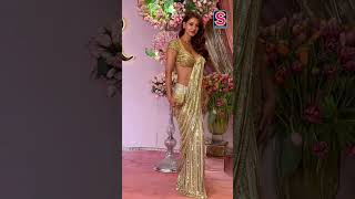 Disha Patani In A Steamy Hot Den Saree At Anant And Radhikas Sangeet N18S Ambaniwedding