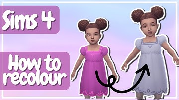 HOW TO RECOLOUR CLOTHES QUICK AND EASY | Sims 4 YouTube / Tutorial with Free Software