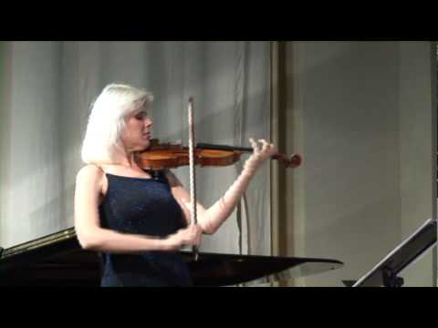 Ravel Violin Sonata (2nd movement Blues) by Clara Cernat and Thierry Huillet live