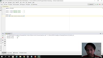 Program Sederhana Kalender menggunakan Python