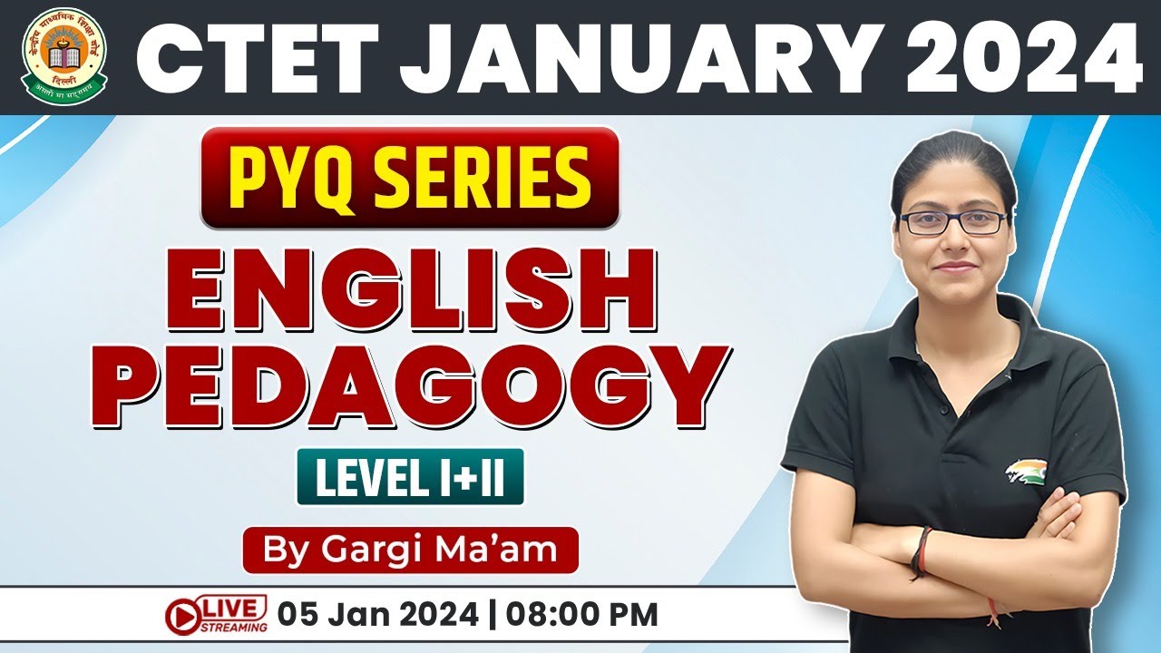 CTET 2024 Jan | English Pedagogy PYQ #3, CTET English Pedagogy PYQs By ...