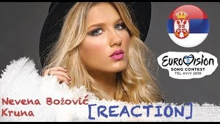 |Eurovision 2019| Serbia [REACTION] - Nevena Božović / Kruna-