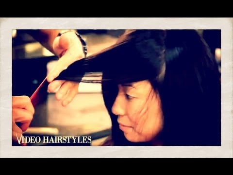 A SCISSOR hair trimming technique from an expert, Honolulu Hawaii