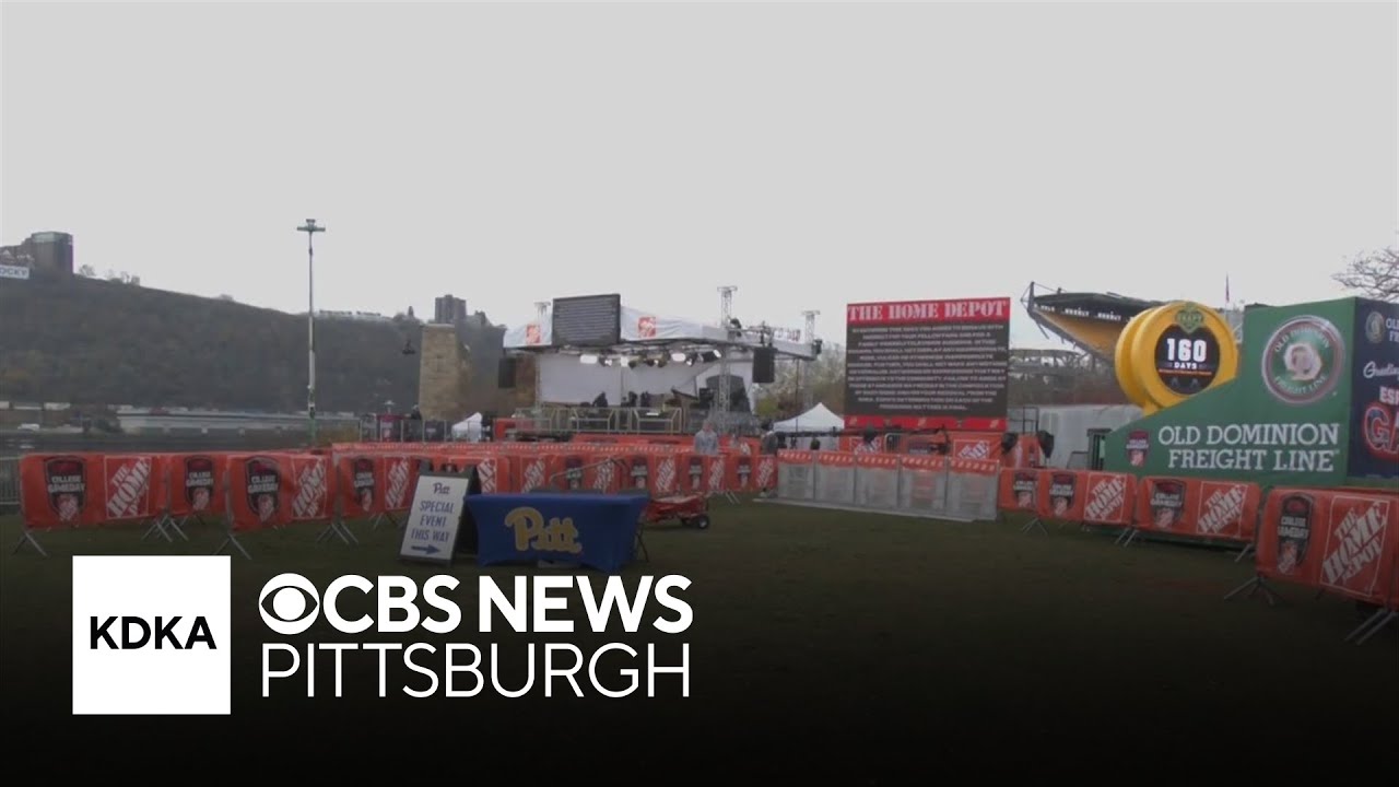 Pitt students excited for College Gameday and Notre Dame game