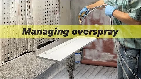 Managing overspray when spraying cabinet doors