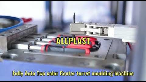 Plier handle grip two color center turret machine | Vertical injection moulding machine