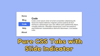 The Ultimate Guide to Vertical Tabs with Slide Indicators: HTML & CSS