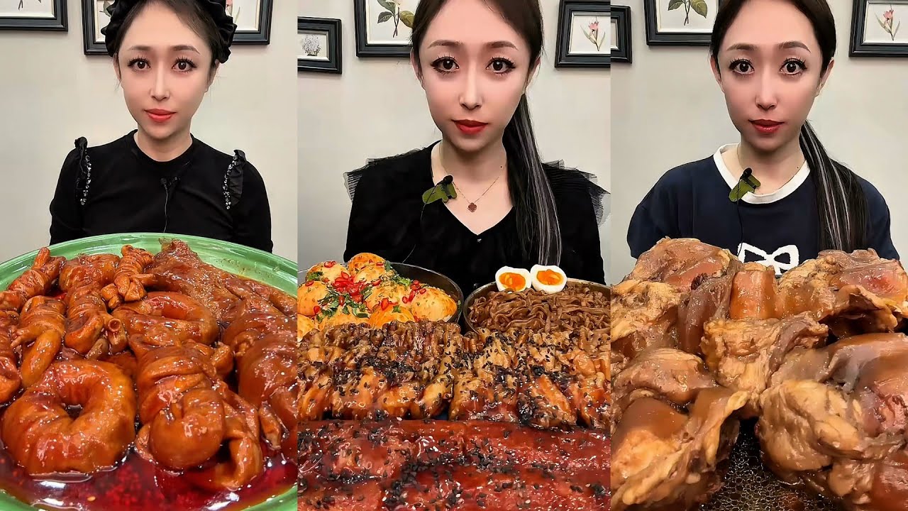 【ASMR】【MUKBANG】 DELICIOUS 東坡肉 - PORK BELLY EATING SHOW | CHINESE FOODS
