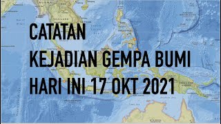 CATATAN GEMPA BUMI HARI INI | 17 OKTOBER 2021 screenshot 1