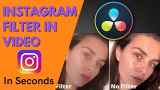 Davinci Resolve - How To apply an Instagram Looking Beauty Filter  to Video screenshot 1