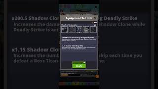Tap Titans 2: Headless Horsemaster Crafting Equipment Legendary Set. #headless #horsemaster #craft