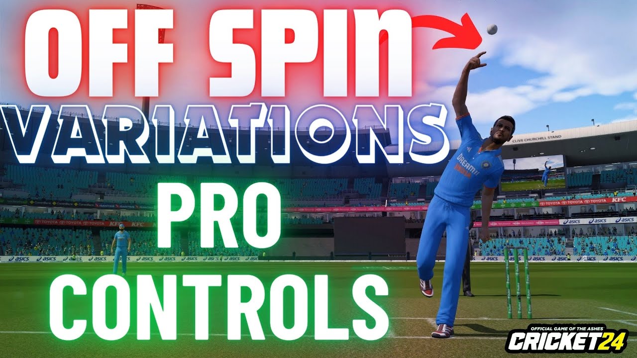 How To Bowl Off Spin || Pro Controls || Cricket 24 || - YouTube