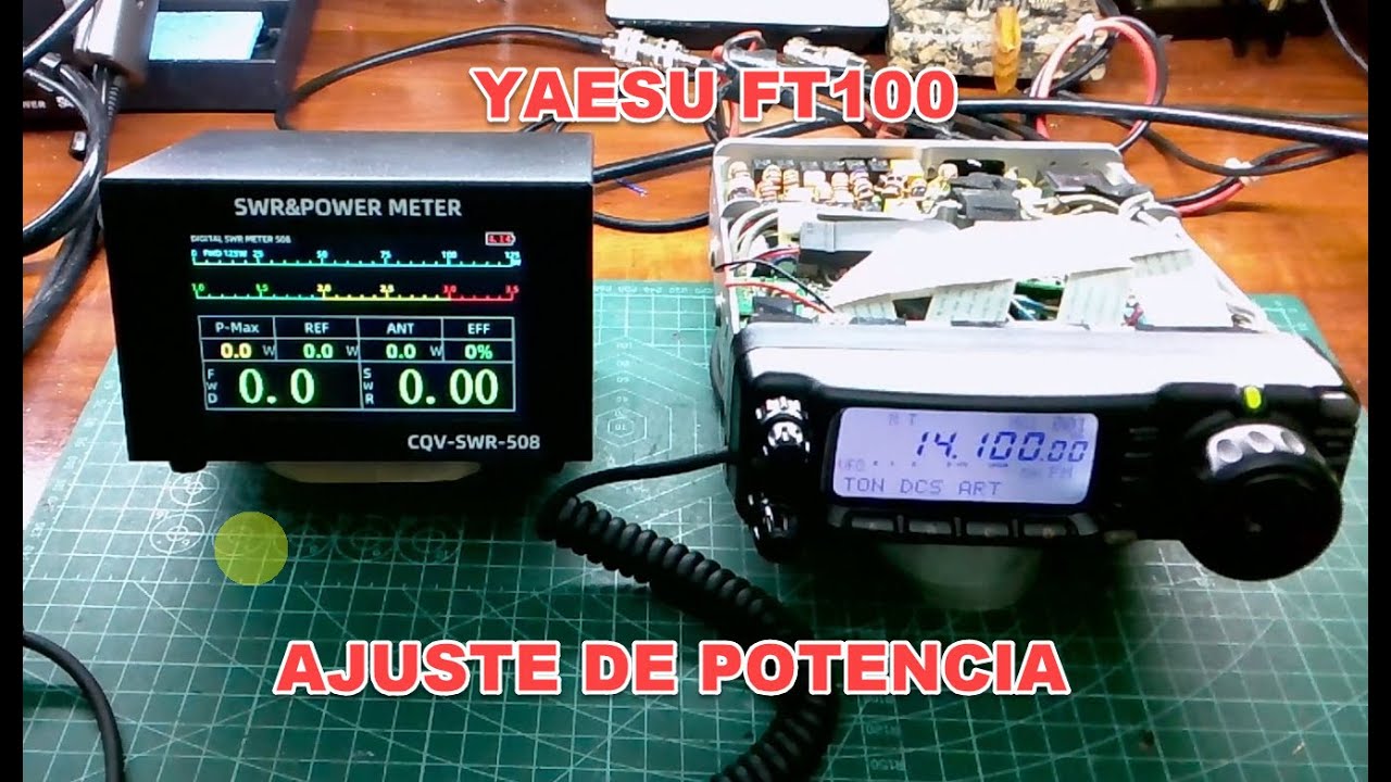 Ajustes de transmisión  YAESU FT 100