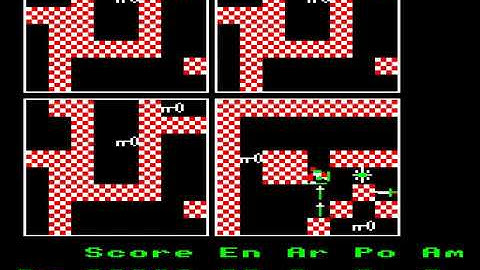 Dunjunz by Bug Byte on the Acorn Electron - levels 18 to 21