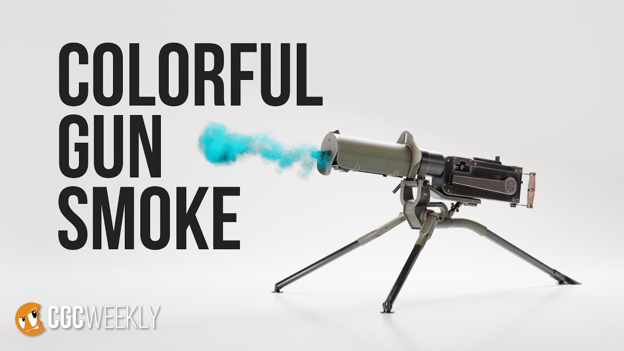 domaine ott rose Colorful Gun Smoke in Blender (CGC Weekly #21)