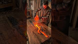 DIY Building an EPIC Lava River Table From Scratch 🌋🔥 | Woodworking & Resin Art