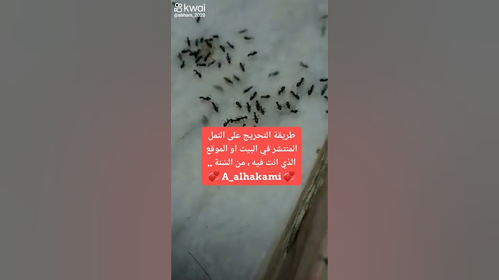طريقة التحريج على النمل المنتشر في البيت او الموقع الذي أنت فيه ، من ما ورد في السُنة النبوية ..