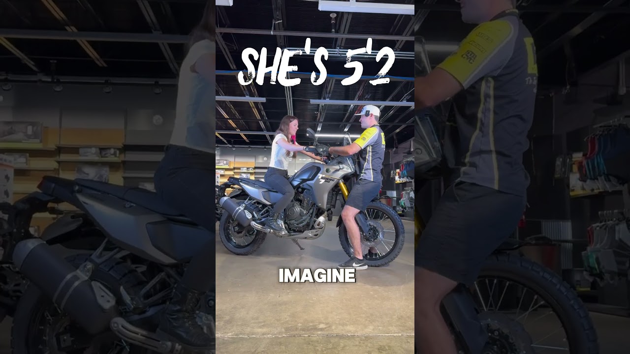 5’2 GIRL VS TENERE 700!? #tenere700 #adventurebike #bikereview