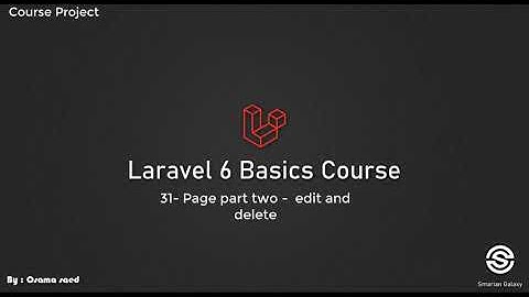 39- laravel blog project  32- pages part two edit and delete- arabic [عربي]