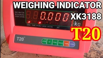 Calibration T20 weighing scale