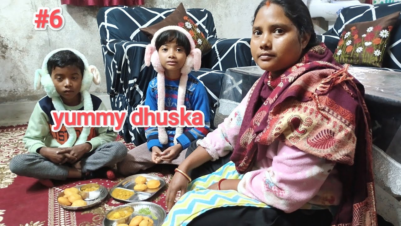 Aaj Banna yummy dhuska naste me| angelina's vlog|sixth vlog|