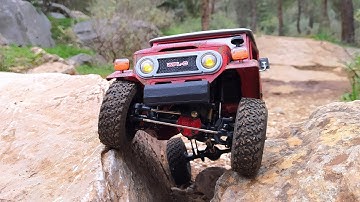 WPL C44 1/16 Scale : Red Rusty FJ Evening Scale Trail